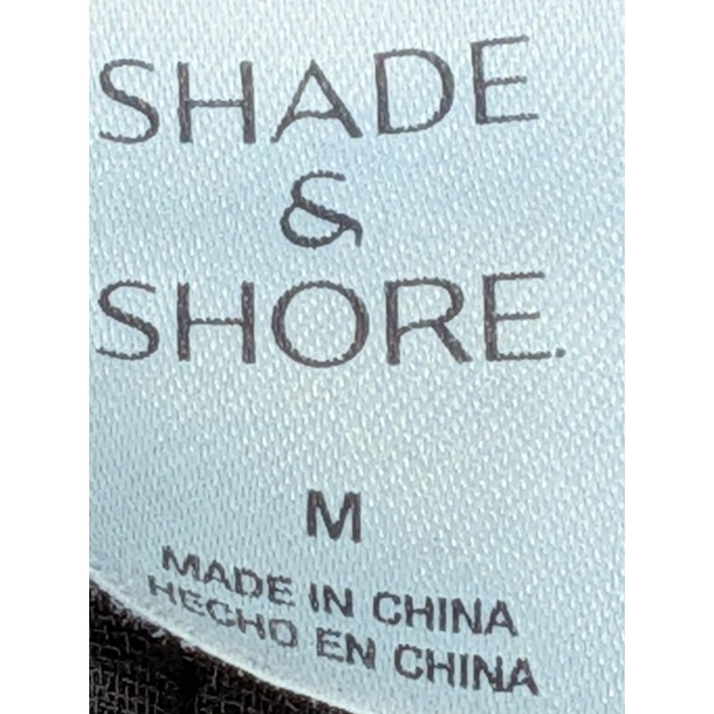 Shade & Shore Top Cover Up Womens M Black Gauzy Coastal Lagenlook Resort Beach - Picture 8 of 9